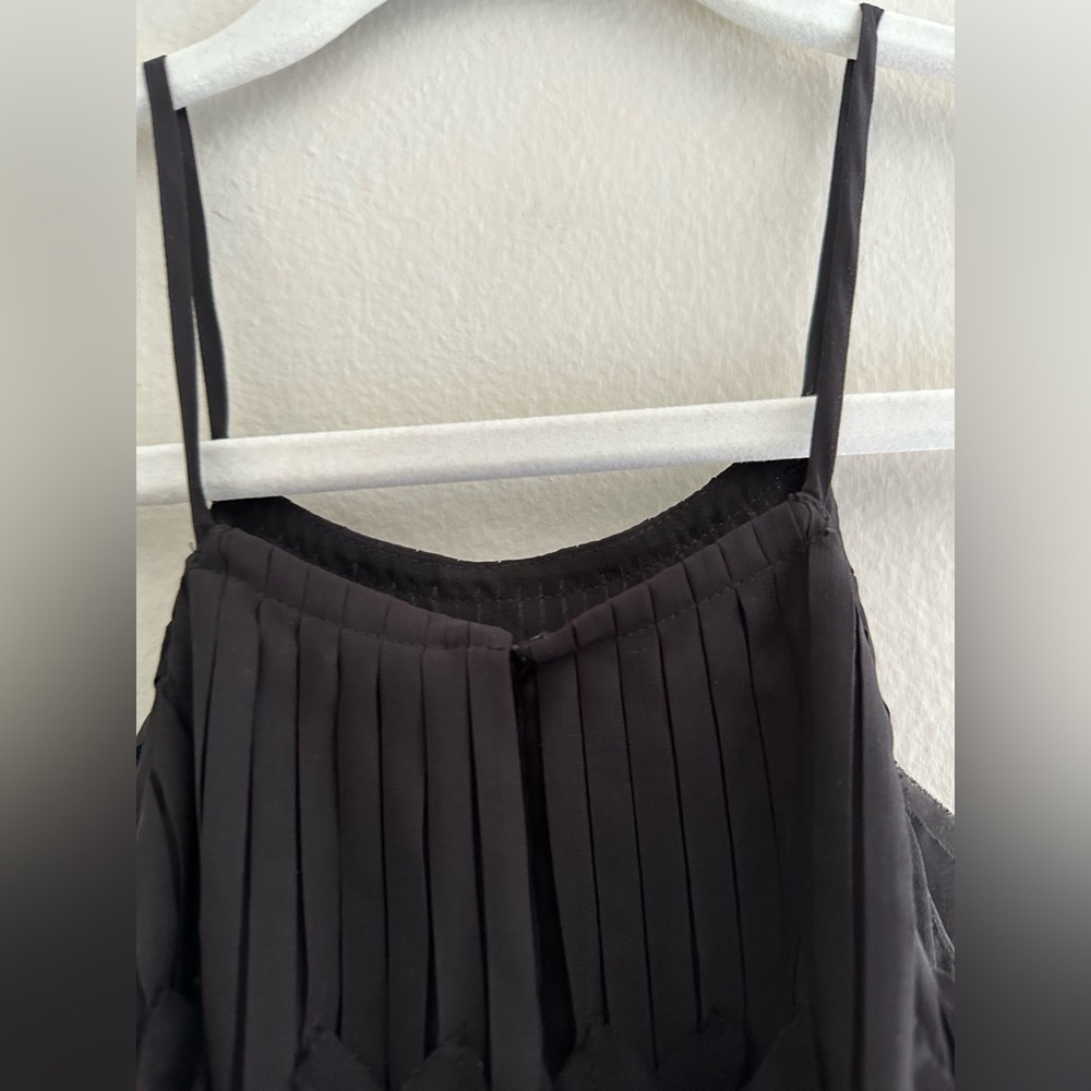 Ramy Brook Shauna Pleated Mini Black Dress Size XS - Picture 5 of 8